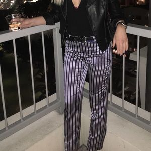 Banana Republic Satin Striped Pants